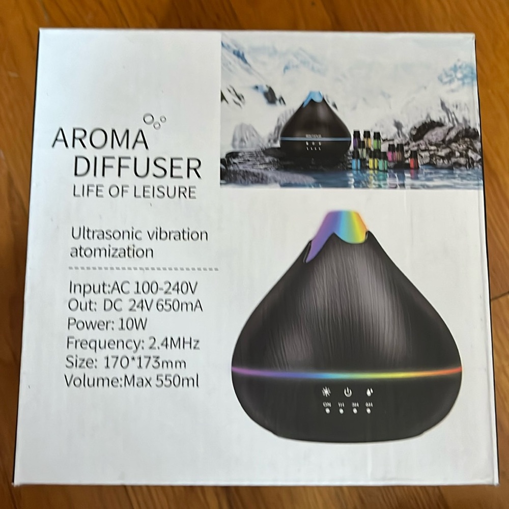 Aroma Diffuser Humidifier Colorful Lamp